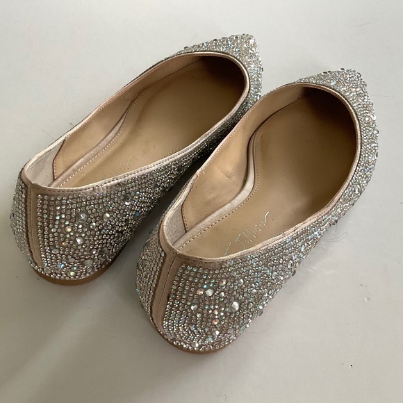 BETSEY JOHNSON Jude Rhinestone Ballet Flats Size 8 - Picture 4 of 13